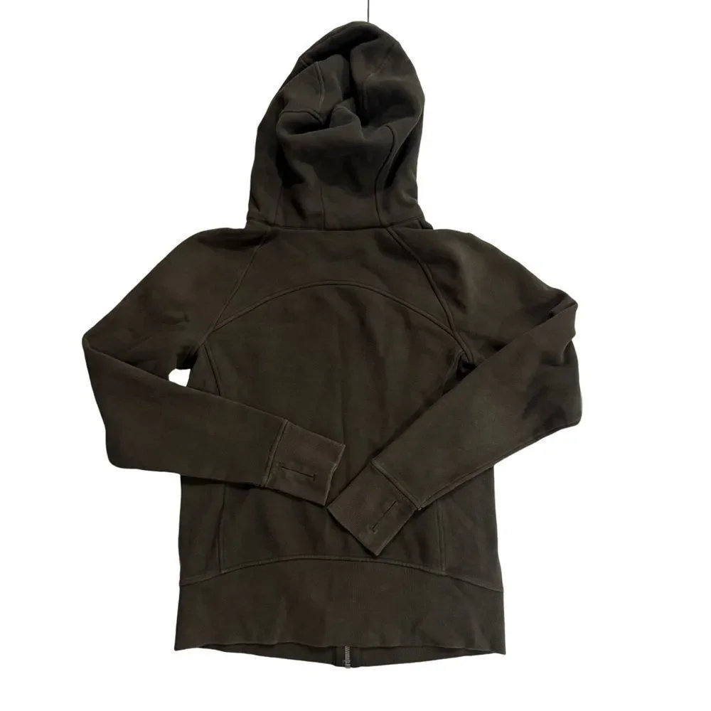 Women’s Olive Green Hoodie Jacket Lululemon size 8